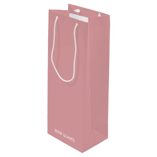 Roos Kwarts roze kleurnaam Wijn Cadeautas (Voorkant Gekanteld)
