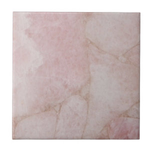 Roos kwarts roze marmer tegeltje