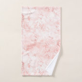 Roos Kwarts Roze Meisjes Patroonafbeelding Bad Handdoek (Handdoek)