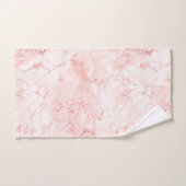 Roos Kwarts Roze Meisjes Patroonafbeelding Bad Handdoek (Handdoek)