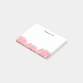 Roos kwarts roze Waterverf pony's Post-it® Notes (Schuin)