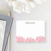 Roos kwarts roze Waterverf pony's Post-it® Notes