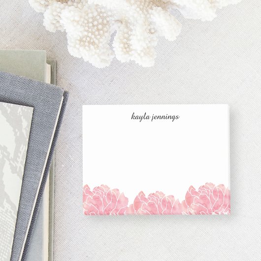 Roos kwarts roze Waterverf pony's Post-it® Notes