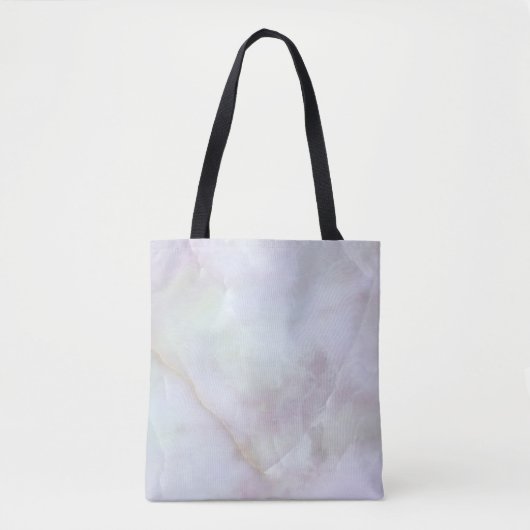 Roos kwarts tote bag (Voorkant)