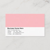 Roos kwarts | "Zachte en sierlijke" kleur Visitekaartje (Achterkant)