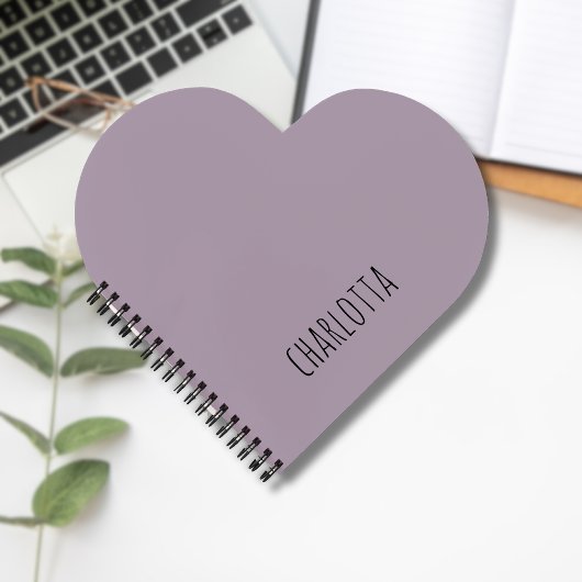 Roos kwarts | Zwart gepersonaliseerde naam Notitieboek