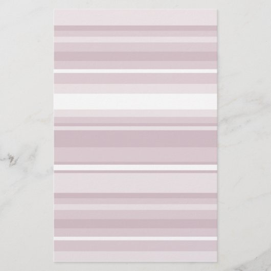 Roos kwartsroze strepen briefpapier (Voorkant)