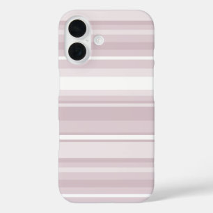 Roos kwartsroze strepen iPhone 16 hoesje