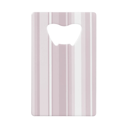 Roos kwartsroze strepen creditkaart flessenopener (Voorkant)