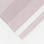 Roos kwartsroze strepen fleece deken (Hoek)