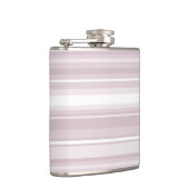 Roos kwartsroze strepen heupfles (Rechts)