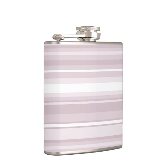 Roos kwartsroze strepen heupfles (Rechts)