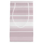 Roos kwartsroze strepen klein cadeauzakje (Voorkant)