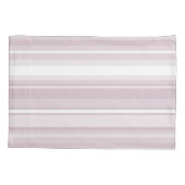 Roos kwartsroze strepen kussensloop (Achterkant)