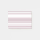 Roos kwartsroze strepen post-it® notes (Voorkant)