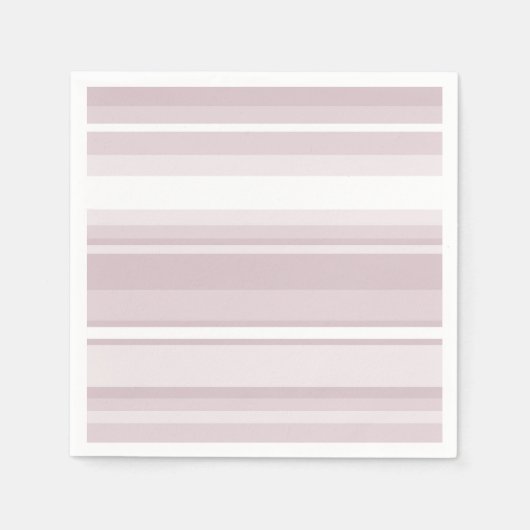 Roos kwartsroze strepen servet (Voorkant)