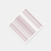 Roos kwartsroze strepen servet (Hoek)