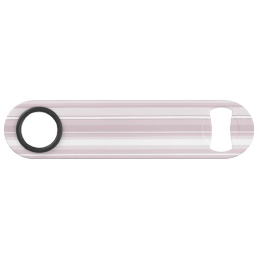 Roos kwartsroze strepen speed flessenopener (Voorkant (Horizontaal))