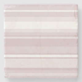 Roos kwartsroze strepen stenen onderzetter