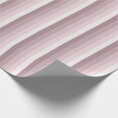 Roos kwartsschaduwstrepen cadeaupapier (Hoek)