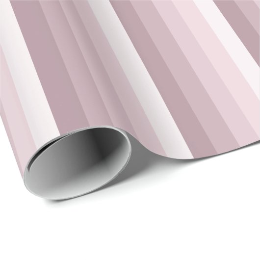Roos kwartsschaduwstrepen cadeaupapier (Rol Hoek)