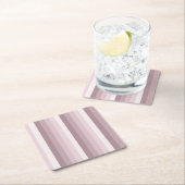 Roos kwartsschaduwstrepen kartonnen onderzetters (Insitu)