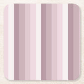 Roos kwartsschaduwstrepen kartonnen onderzetters (Voorkant)