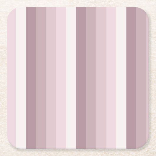 Roos kwartsschaduwstrepen kartonnen onderzetters (Voorkant)