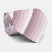 Roos kwartsschaduwstrepen stropdas (Opgerold)