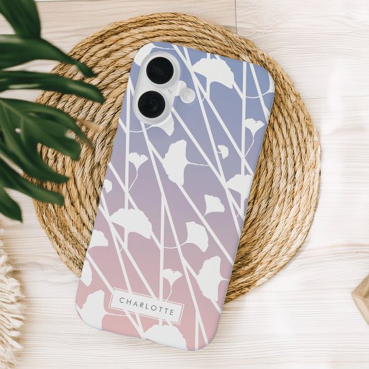 Roos Kwartz en Serenity Ginkgo laat patroonpatroon Case-Mate iPhone Case