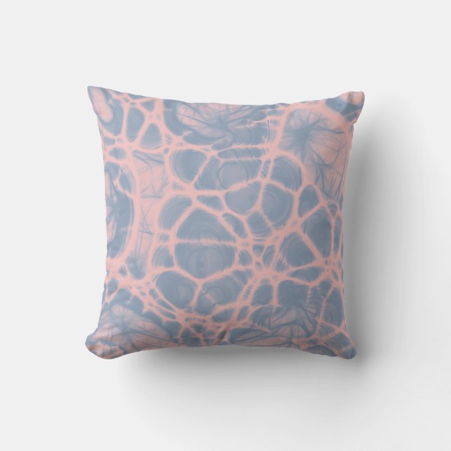 Roos Kwartz Serenity blue Throw kussen (Voorkant)