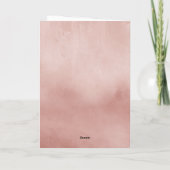 Roos Kwartz Waterverf Kristallen Foto Afstuderen Bedankkaart (Achterkant)