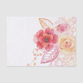 Roos Lace Beads Romantic Tissuepapier (Voorkant)