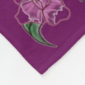 Roos lady petal fleece deken (Hoek)