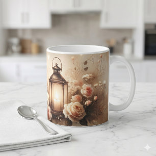 Roos Lantaarn Glow Boeket Koffiemok