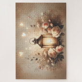Roos Lantaarn Glow Boeket Legpuzzel (Verticaal)