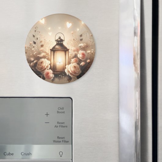 Roos Lantaarn Glow Boeket Magneet (Insitu (Koelkast))