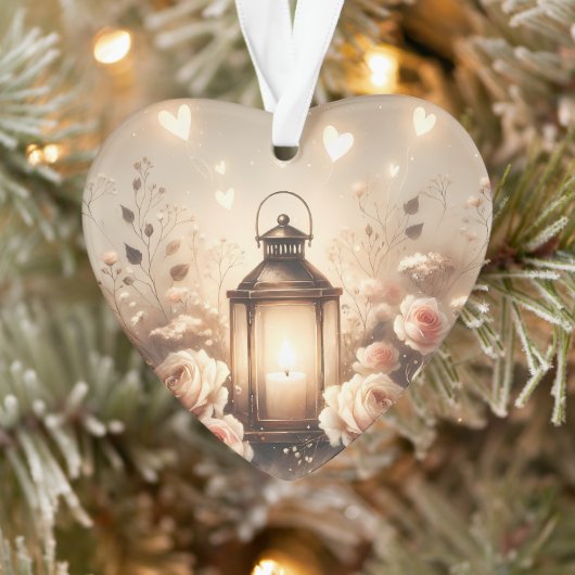 Roos Lantaarn Glow Boeket Ornament (Boom)