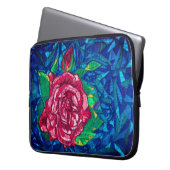 Roos Laptop Sleeve (Voorkant Links)