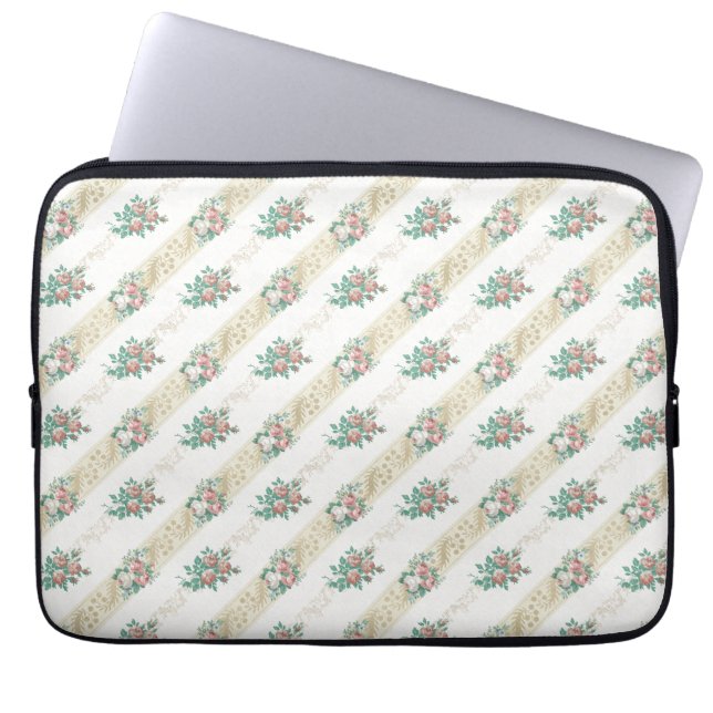  Roos - laptophoes Laptop Sleeve (Voorkant)
