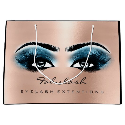 Roos Lash Blue Make-up Glitter Beauty Cosmetica Groot Cadeauzakje (Voorkant)