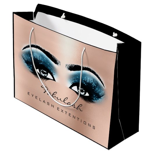 Roos Lash Blue Make-up Glitter Beauty Cosmetica Groot Cadeauzakje (Achterkant Gekanteld)