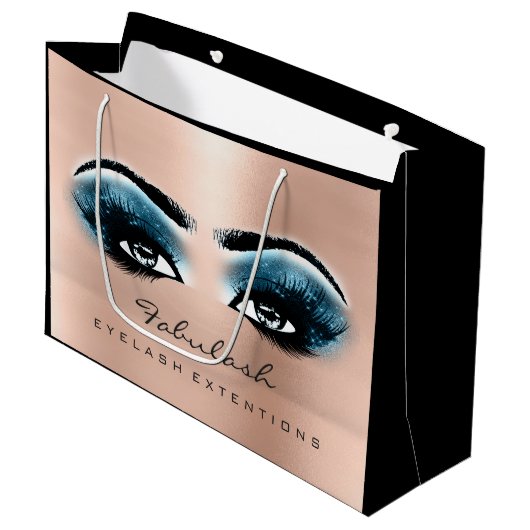 Roos Lash Blue Make-up Glitter Beauty Cosmetica Groot Cadeauzakje (Voorkant Gekanteld)