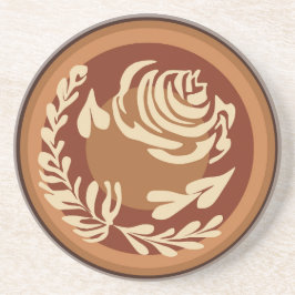 Roos Latte Art Onderzetter