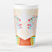 Roos Latte Coffee Mok door Ariella & Lily Design (Voorkant)