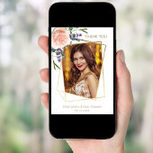 Roos lavendel foto Vrijgezellenfeest dank u kaart