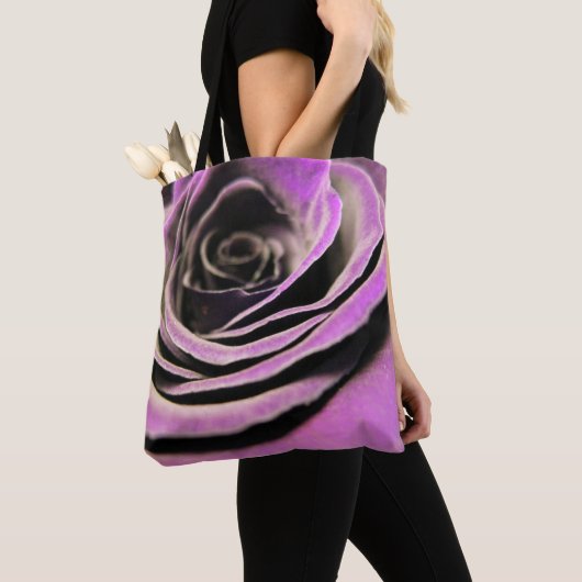 Roos Lavender - Aangepaste alles-over-druk Canvas  Tote Bag (Dichtbij)