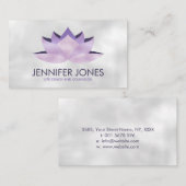 Roos Lavender Lotus Flower Visitekaartje (Voorkant / Achterkant)