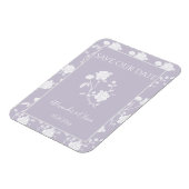 Roos Lavender sparen de Magnet van de Datum Magneet (Linkerzijde)