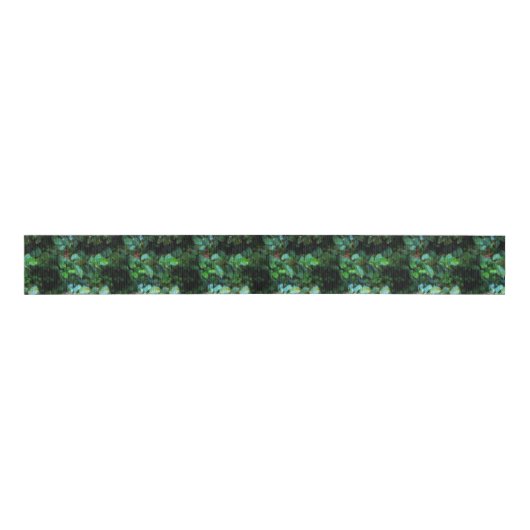 Roos Leaf Square Grosgrain Lint (Voorkant)